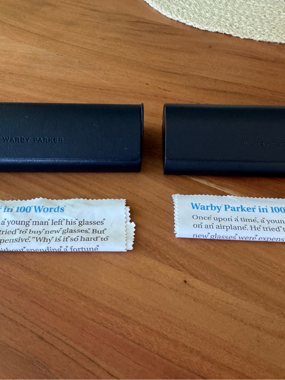 Warby Parker Navy Hard Sunglasses Cases - Pair
